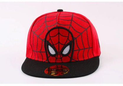 *2026 Anime Cartoon Spiderman Hats for Kids Toddler Baby Baseball Cap Spring Summer Children's Snapback Hip Hop Adjustable Caps