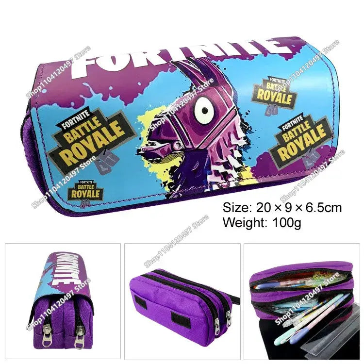 Fortnite Student Pencil Case Large Capacity Pencil Case Kids Toys Pen Bag School Supplies Stationery Pouch Boys Game Gifts