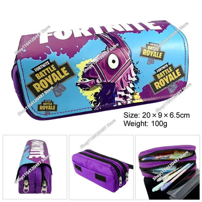Fortnite Student Pencil Case Large Capacity Pencil Case Kids Toys Pen Bag School Supplies Stationery Pouch Boys Game Gifts