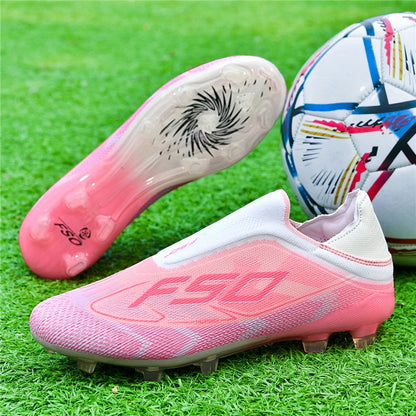 Nouvelles chaussures de football pour hommes, chaussures de sport d'extérieur, chaussures de soccer ultralégères, chaussures de futsal antidérapantes, de haute qualité, à cheville haute, respirantes, pour match