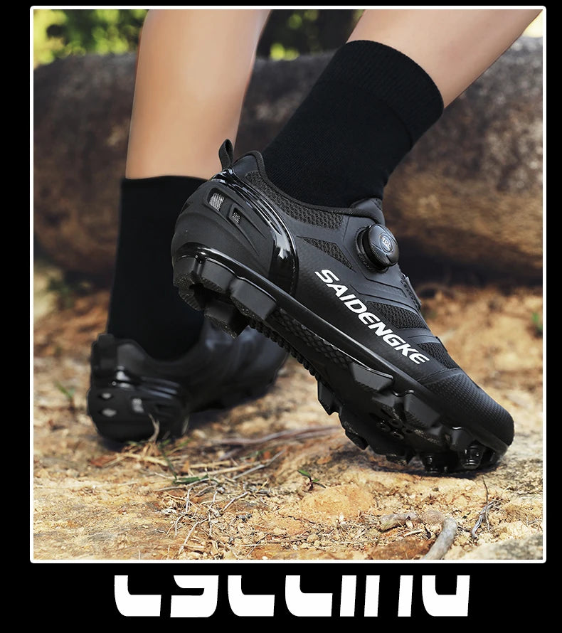 Unisex nye cykelsko – professionelle, lette, luksuriøse og originale landevejs-/MTB-racercykelsko i gummi til mode, cykel, streetwear og sport