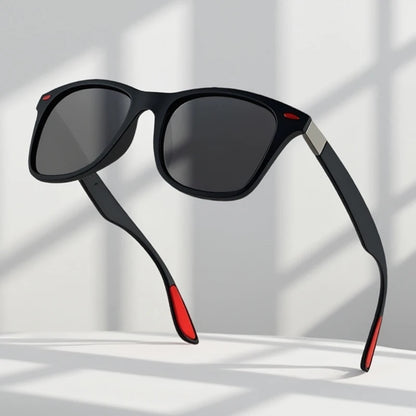 Hot Sale Polarized Sunglasses Men Women Classic Square Plastic Driving Sun Glasses Male Fashion Black Travelling Shades UV400