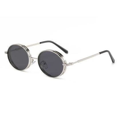 Oval Steampunk Sunglasses For Women Retro Sun Glasses Male Female Brand Designer Metal Frame Eyewear Lentes De Sol Mujer