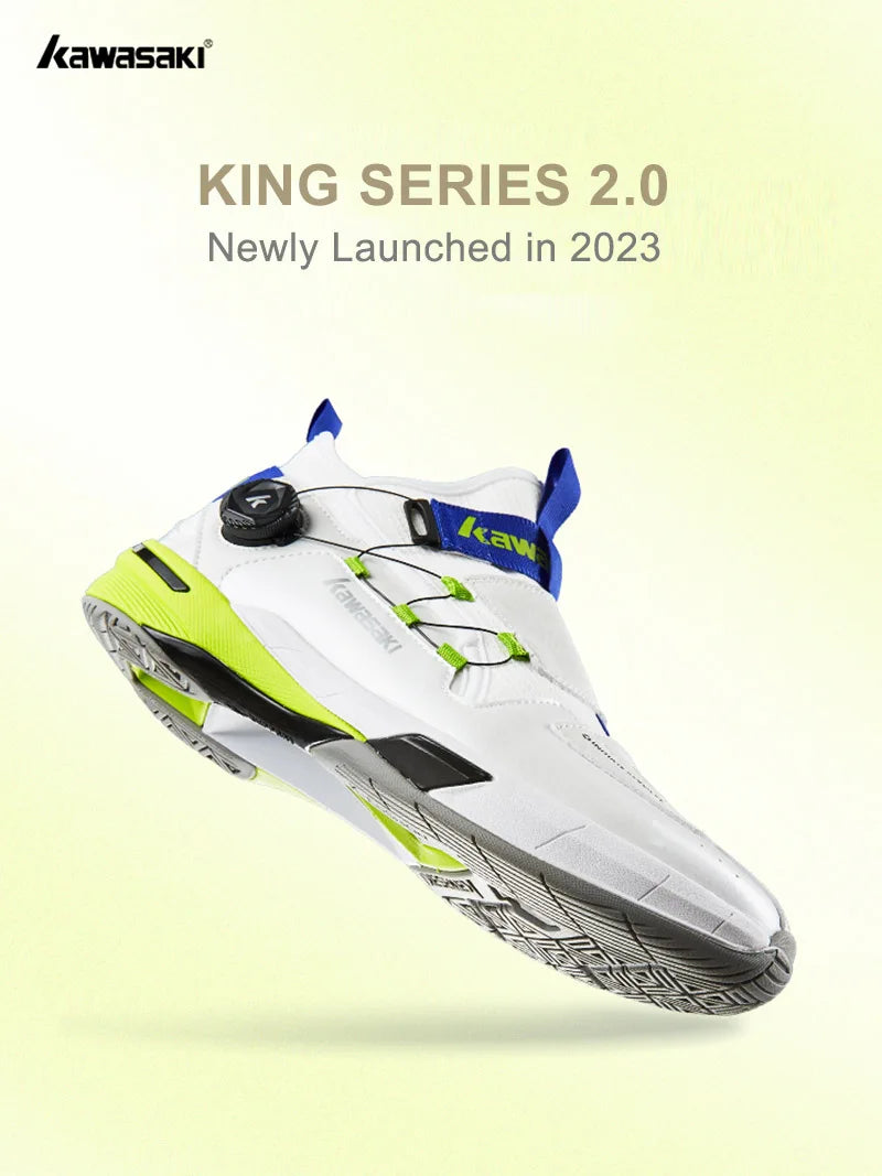 Kawasaki King Series 2.0 Professional -sulkapallokengät miehille ja naisille, kiertymistä ehkäisevät alkuperäiset miesten tenniskengät ja sneakerit A3311