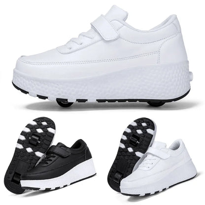 Fashion Flashing Roller Skates Shoes High Quality Roller Skates Boys and Girls Size 27-43 Wheel Sneakers