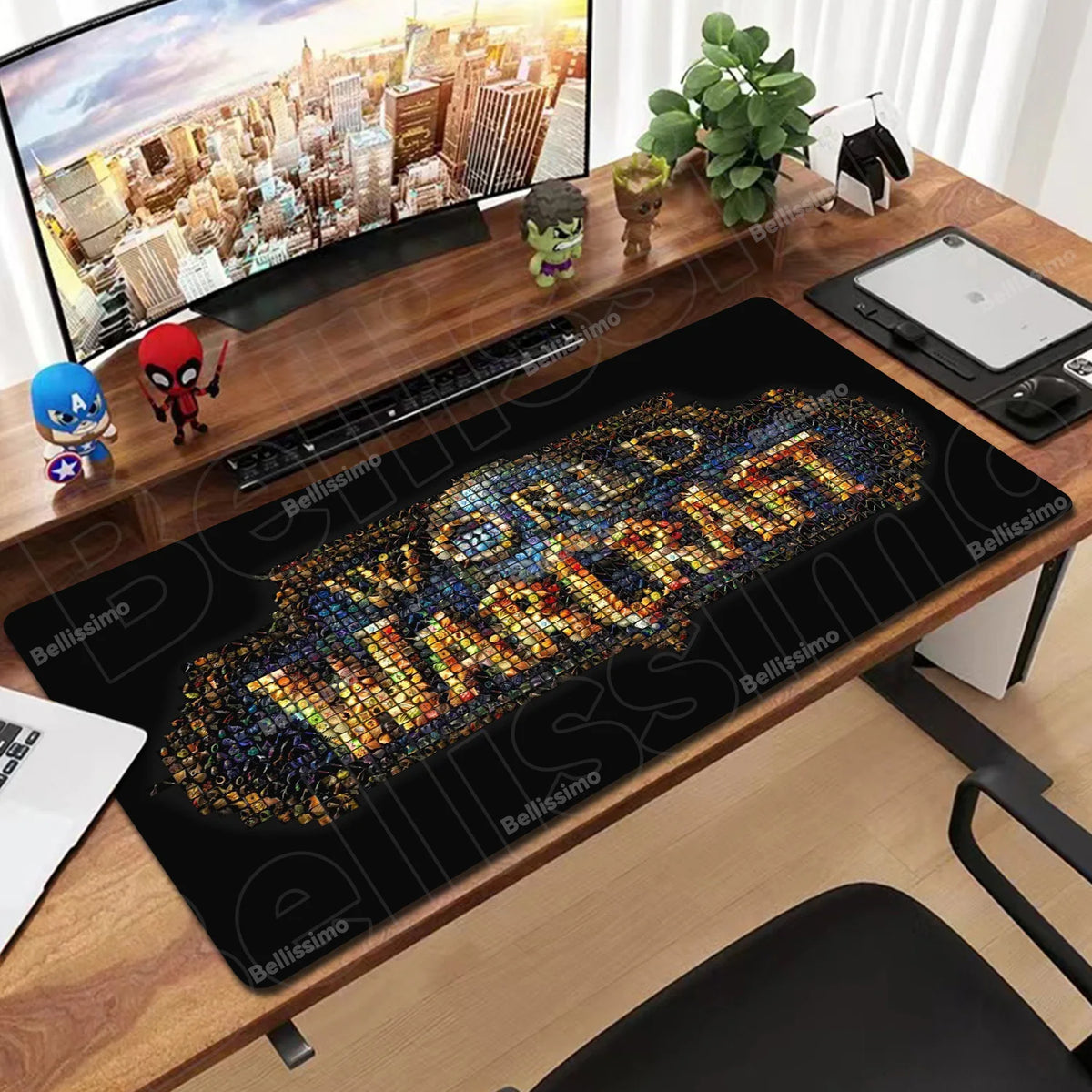 World Of Warcraft 90x40 suuri pelihiirimatto, pelipöydän alusta, Csgo-pelialusta, luonnonkumimatto, grande gamer XXL -tietokoneen hiirimatto