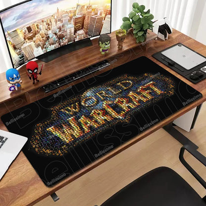 World Of Warcraft 90x40 suuri pelihiirimatto, pelipöydän alusta, Csgo-pelialusta, luonnonkumimatto, grande gamer XXL -tietokoneen hiirimatto