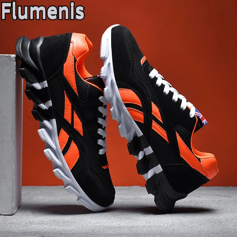 men's and women's running shoes breathable casual sneakers anti-slip vibration comfortable walking shoes 38-46