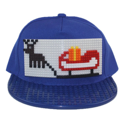 Karikatūrinės „Patchwork“ beisbolo kepurės, „DIY“ blokai, „Snapback“ kepurės, hiphopo kepurės vyrams ir moterims, nuimami „Pixels“ elementai, „Dad Hats“ kepurės, kepurės vaikams ir suaugusiems