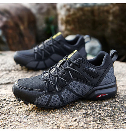 Men's Hiking Shoes All-terrain Outdoor Sports Shoes Breathable Mesh Non-slip Wear-resistant Hiking Shoes Outdoor Cycling Shoes
