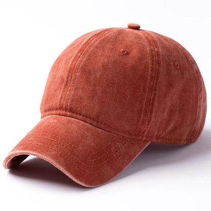 Men Women 53-56cm 56-59cm 60-63cm Vintage Unstructured Baseball Cap Washed Cotton Adjustable Cap for Big/ Small Head and Kids