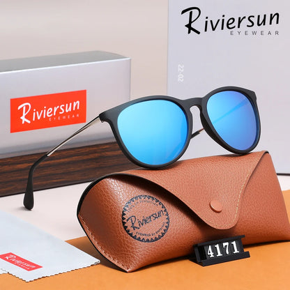 Trendy Cat Eyes Frame Polarized Sunglasses Alloy Design UV400 Travel Glasses For Women Men Driving Eyewear