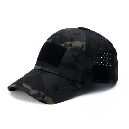 Athletic casual breathable camouflage baseball cap for men, military fan sun hat tactical hat military training hat bucket hat