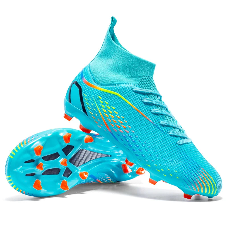 Men Football Boots Professional Outdoor Unisex Soccer Shoes Soccer Training Turf Futsal Match Grass Cleats Non-slip Breathable