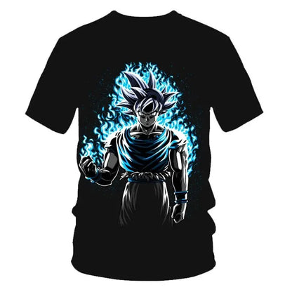 2026 New Dragon Ball 3D Printed T-shirt for Children's Clothing, Adult Summer Short Sleeved Anime T-shirt,casual and Fashionable