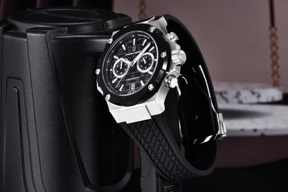 PAGANI DESIGN men’s quartz watches – Luxury sports chronograph, water-resistant, featuring luminescent hands and a sapphire crystal with anti-reflective coating