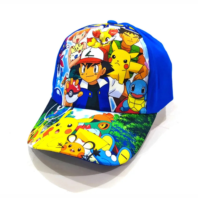 Animuotų „Pokemon“ beisbolo kepurė su Pikachu, reguliuojama „Pokemon“ cosplay, hip-hop stiliaus kepurė vaikams, mergaitėms ir berniukams, anime figūrėlės, žaislai, dovanos vaikams