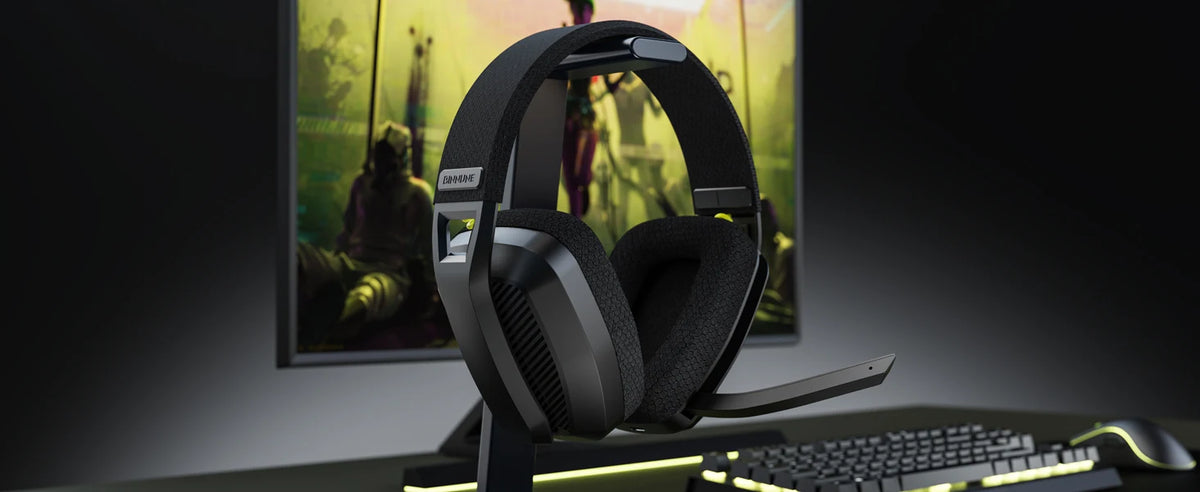 Casque de jeu sans fil BINNUNE BW06 2,4 GHz avec micro pour PS5 PS4 PC Mac Playstation, casque de jeu Bluetooth avec microphone