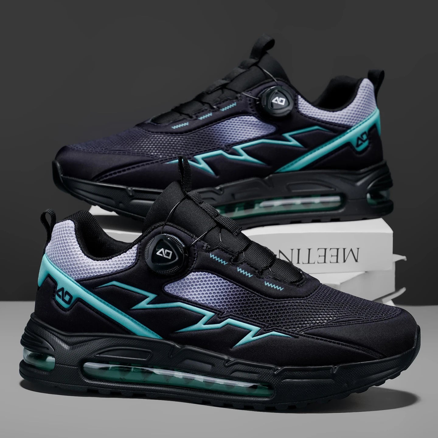 Spring & Summer Men's Running Shoes Outdoor Hiking, Wear-Resistant Trail Shoes with BOA Closure, Breathable Sports & Casual Style