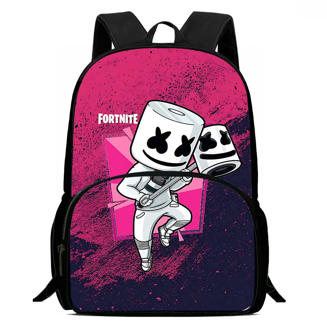 Suosittu FortniteS-peliaiheinen lasten reppu pojille ja tytöille, syntymäpäivälahja oppilaalle, koululaukku lapselle, suurikapasiteettinen kestävä retkeilyreppu