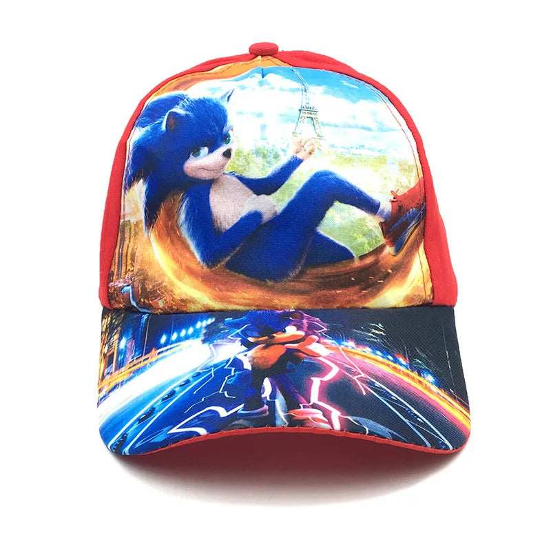 50–54 cm vaikų „Sonic“ animacinio filmo beisbolo kepurė su anime ežiu „ShadowTails“ ir „Knuckles“ personažais, apsauganti nuo saulės, aksesuaras, dovana