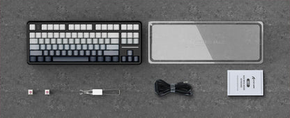 ATTACK SHARK X87 Wireless Mechanical Gaming Keyboard, Tri-Mode BT5.0/2.4GHz/USB-C Gasket Hot Swappable Custom Keyboard, Pre-lube