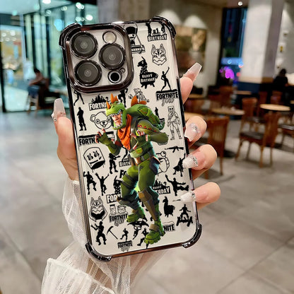 Hot Game F-Fortnites Beschichtete Handyhülle für Samsung A37 A57 A07 A36 A16 A06 A35 A55 A25 A26 A05s A15 A54 A34 A24 A14 A05 4G 5G