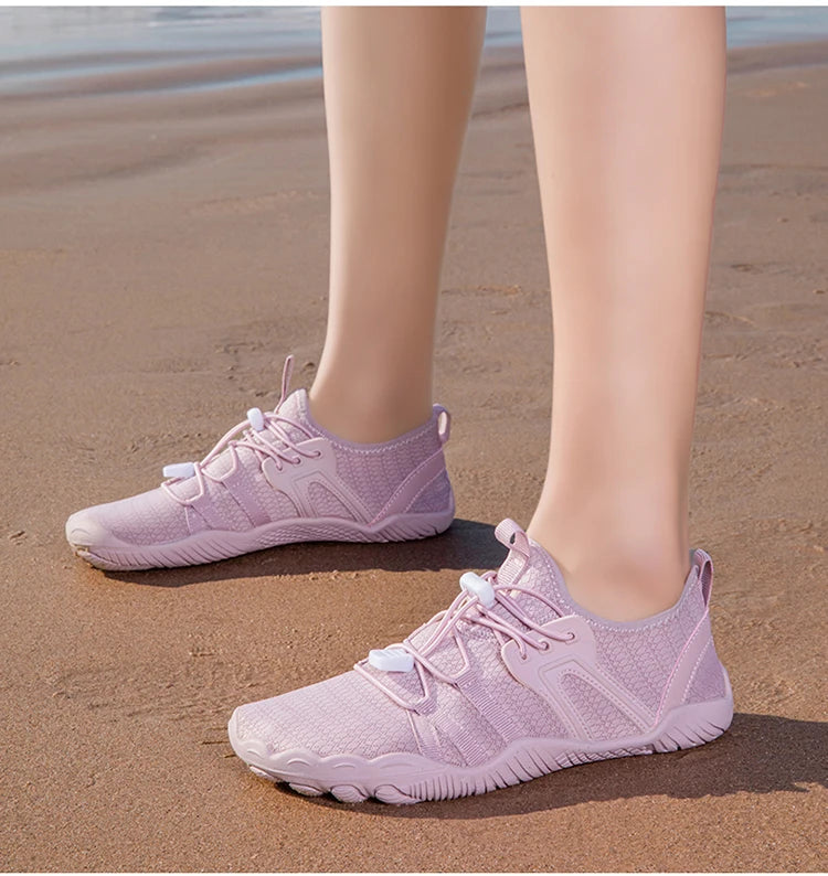 Men Women Wading Shoes Beach Swimming Shoes Outdoor Barefoot Quick-Drying Upstream Shoes Water Sports Diving Fitness Sports Shoe