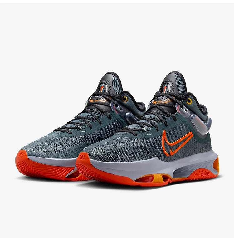 Nike Officielle, ægte, nye forårsmodeller af stødabsorberende, åndbare, lave basketballsko til mænd DJ9432-301