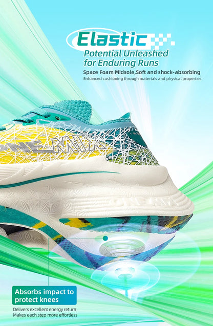 ONEMIX New Nylon Carbon Plate Marathon Running Shoe Pro Tests Stable Support For Shock-Absorbing Ultralight Bounce Sneakers