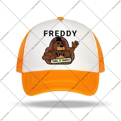 FNAF beisbolo kepurė „Five Nights at Freddy’s“ unisex kepurės nuo saulės su animacinių filmų ir anime motyvais, berniukams ir mergaitėms skirtos mados kepurės, gimtadienio šventės dovanos