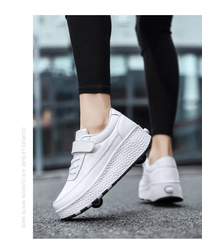 Fashion Flashing Roller Skates Shoes High Quality Roller Skates Boys and Girls Size 27-43 Wheel Sneakers