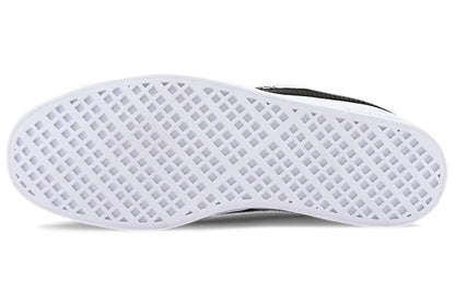 Baskets Puma Smash Vulc en toile, blanches et noires, 374754-01