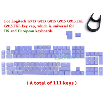 G915 913 TKL G815 G813 strukturierte, rutschfeste, transparente, hintergrundbeleuchtete Tastenkappe, geeignet für Logitech mechanische Tastaturen