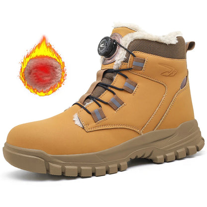 Bottes de sécurité imperméables pour hommes, chaussures de travail Parker en acier, bouton rotatif, chaussures de protection, taille 47, 48, hiver