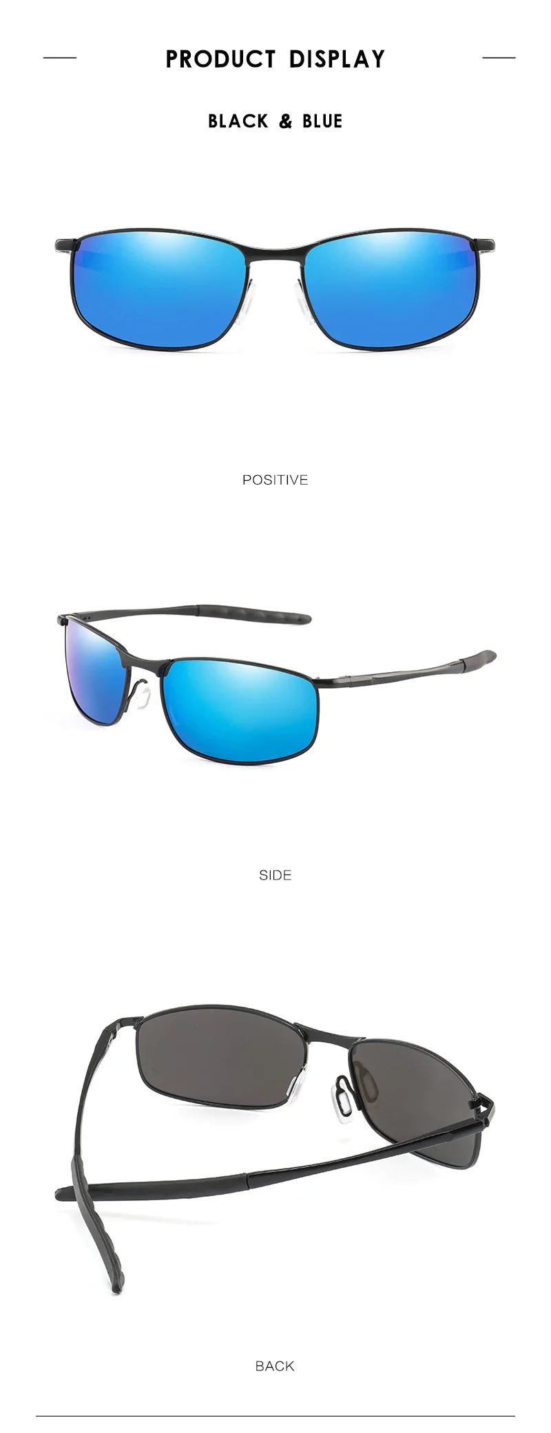 Photochromic Men Polarized Sunglasses Male Metal Square Glasses Driving Sun Glasses UV400 Outdoor Sports Cycling Goggles