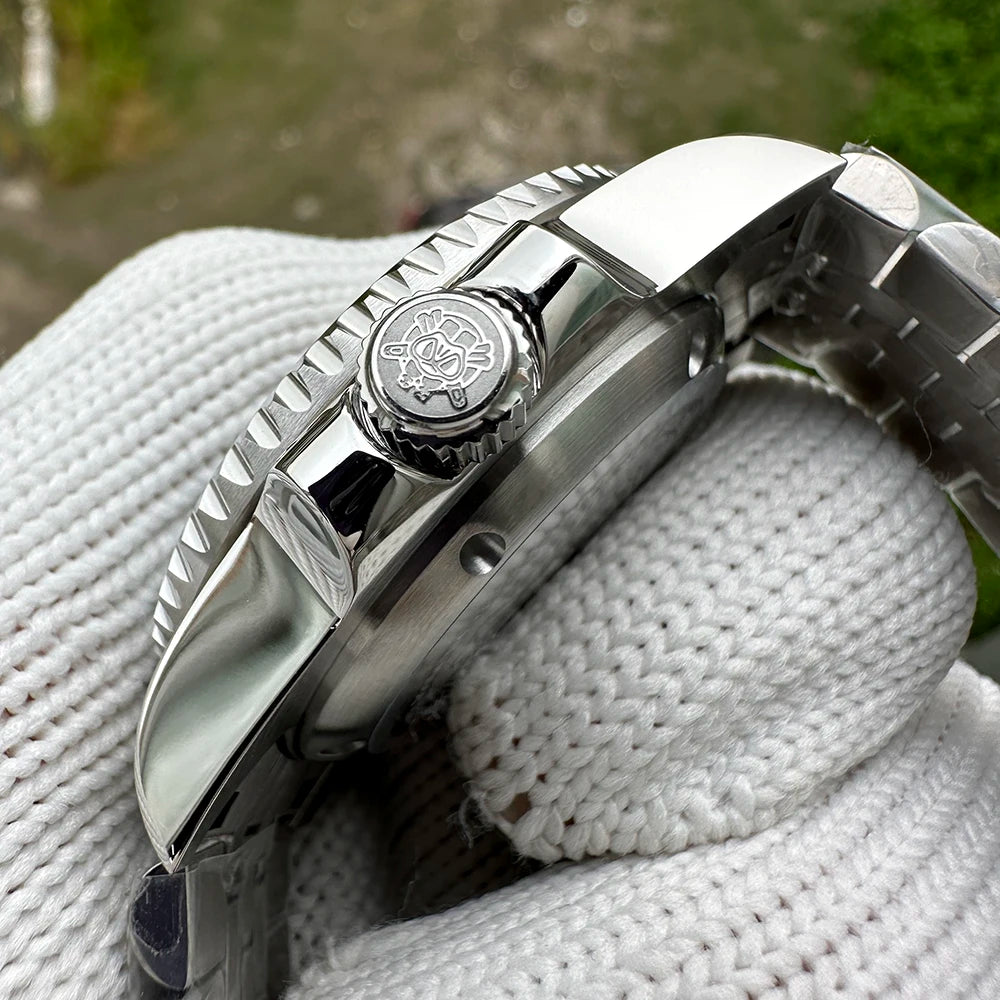 STEELDIVE Brand  SD1953 Gray Dial Stainless Steel NH35 Watch Ceramic Bezel 41mm Sapphire Glass Men Dive Watches  hombre