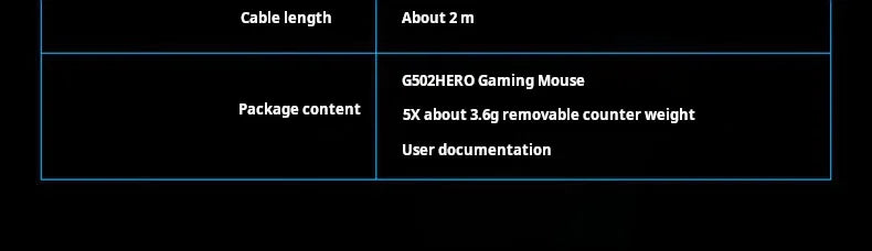 Ratón gaming con cable Logitech G502 HERO de alto rendimiento, sensor HERO 25K, 25,600 DPI, RGB, pesos ajustables, 11 botones, ratón para PC/Mac