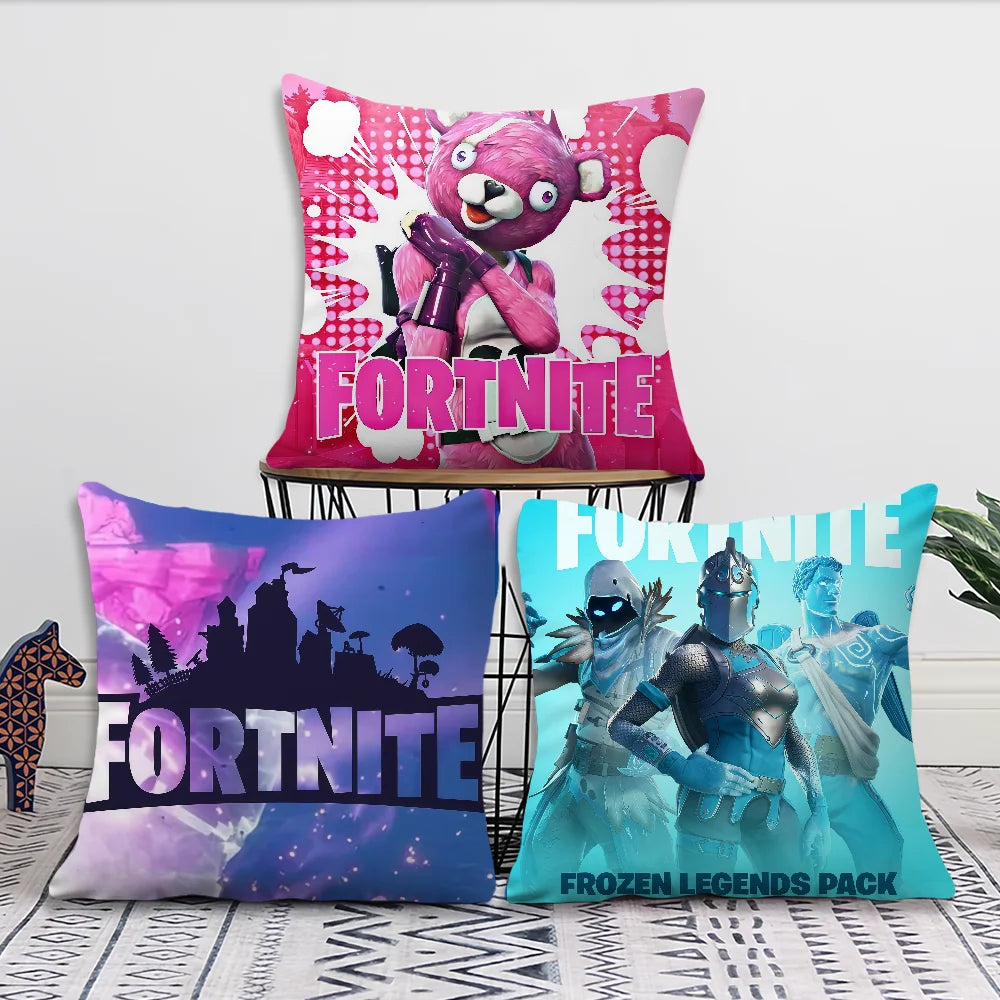 Game F-Fortnite Kissenbezug, dekorativer Kissenbezug für Zimmer, Zuhause, Sofa, Wohnzimmer, Büro und Auto, nordische Schlichtheit