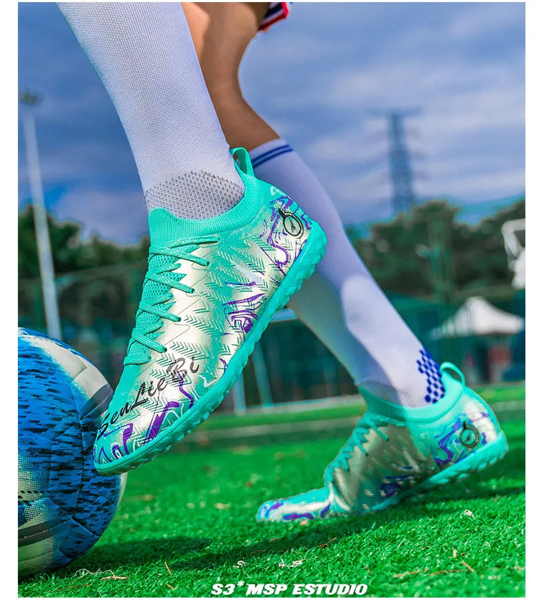 Professionelle Fußball-Sneaker für Herren und Damen, hochwertige modische Fußballschuhe für Herren, große Größe 46, Futsal-Schuhe, Herren-Trainer