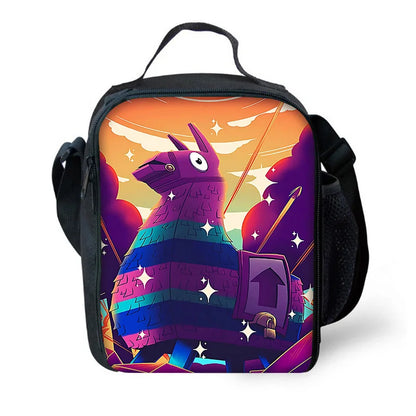 Bolsa térmica infantil aislada Hot Game FortniteS de gran capacidad para niño y niña, estudiante, picnic al aire libre, lonchera reutilizable con enfriador térmico