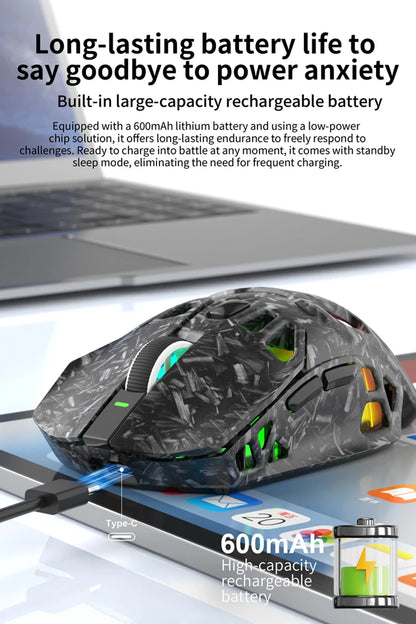 Lenovo X9Pro Tri-Mode Wireless Mouse 2.4G Bluetooth Wired Lightweight Magnetic Charging Dock Desktop Laptop Gaming&Office