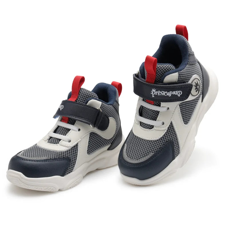 PRINCE PARD Baskets montantes pour enfants, chaussures orthopédiques décontractées, chaussures de sport pour l'école et le tennis, printemps automne, pour pieds plats