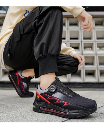 Spring & Summer Men's Running Shoes Outdoor Hiking, Wear-Resistant Trail Shoes with BOA Closure, Breathable Sports & Casual Style