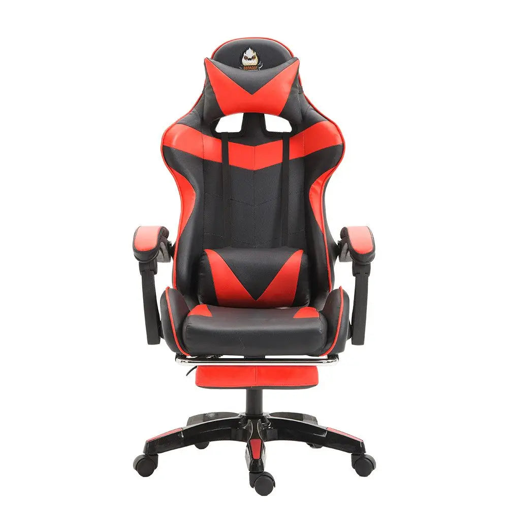 Ergonomic gaming chair, office chair, height adjustable,PU leather computer chair, with headrest and lumbar support, 360° swivel