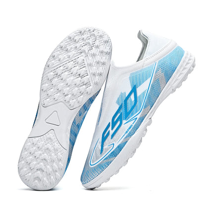TF Soccer Cleats Men Women Kids PU Synthetic Upper Rubber Outsole Wear-resistant Non-slip Training Shoes