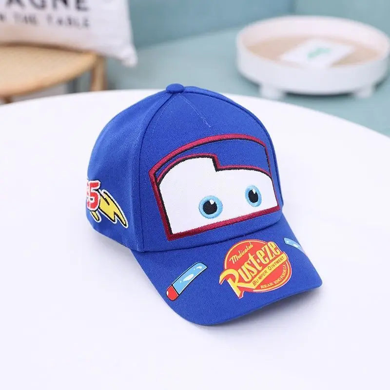 Lightning McQueen spring, autumn and summer children's hat cartoon Cars peaked hat sun protection casual baseball cap gift