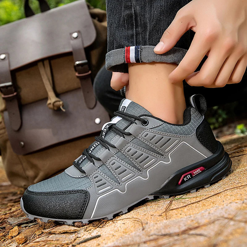 Men’s Lockless Cycling Shoes, Outdoor Mountain Cross-Country Non-Slip Hiking Shoes, Breathable Sports Shoes, Road Cycling Shoes