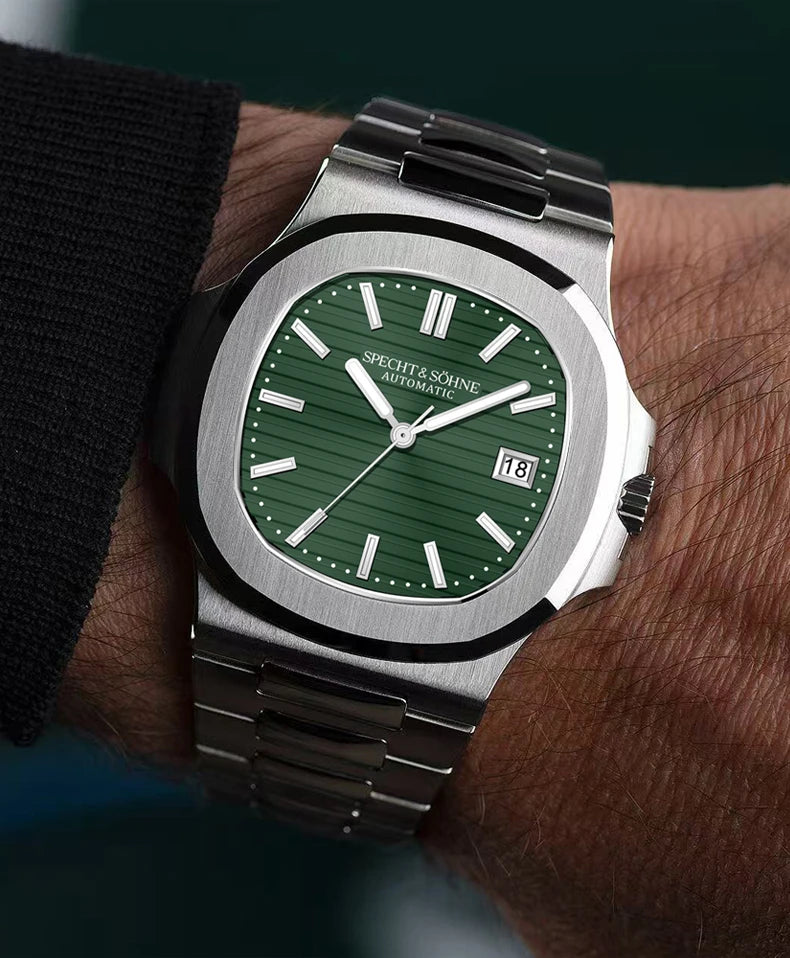 Specht&Sohne 2025 Nuevo reloj clásico de lujo para hombre, reloj automático para hombre en acero inoxidable con zafiro, 8215 reloj de pulsera mecánico