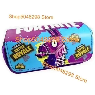 Голям несесер от платно Kawaii с Fortnite принт за момчета и момичета, ученически пособия и канцеларски принадлежности, подарък за рожден ден за тийнейджъри